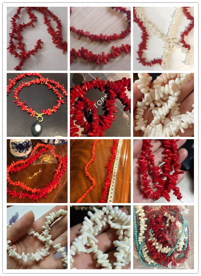 Natural Stone coral Strands