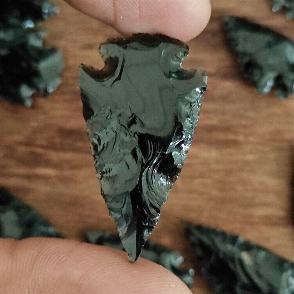 Black Obsidian Arrow Bulk Hand Carved